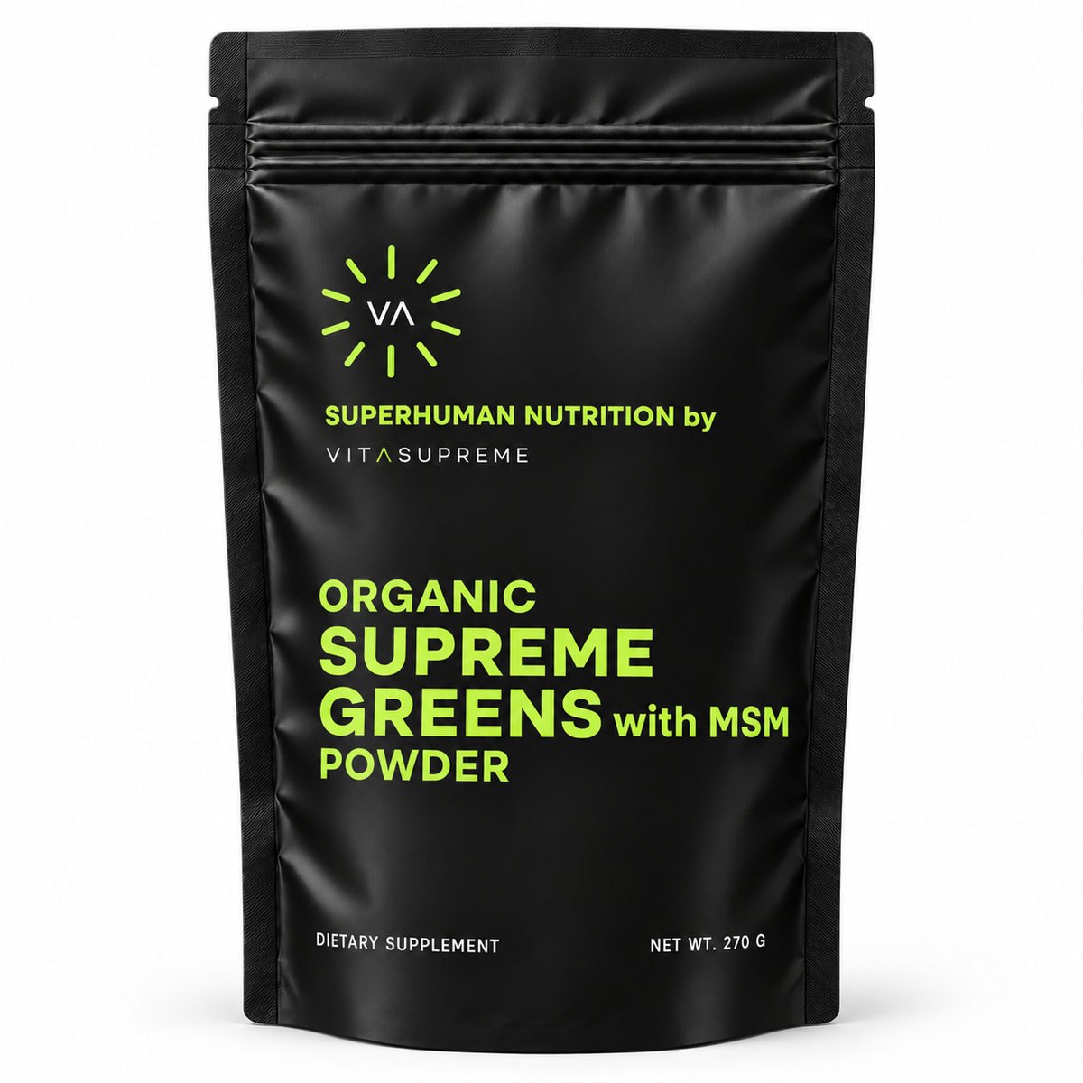 Organic Supreme Greens with MSM Powder pouch