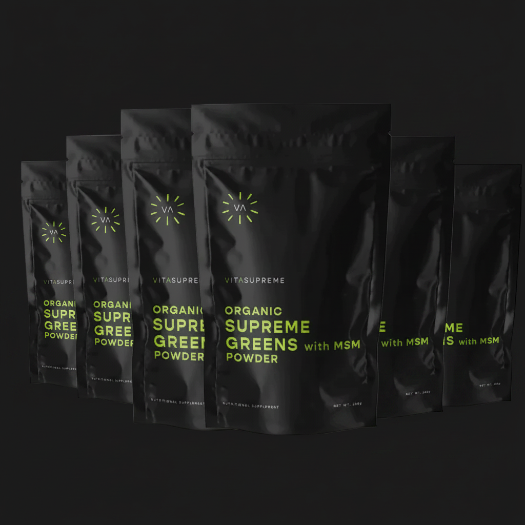 Organic Supreme Greens with MSM Powder™ — 6-Pack