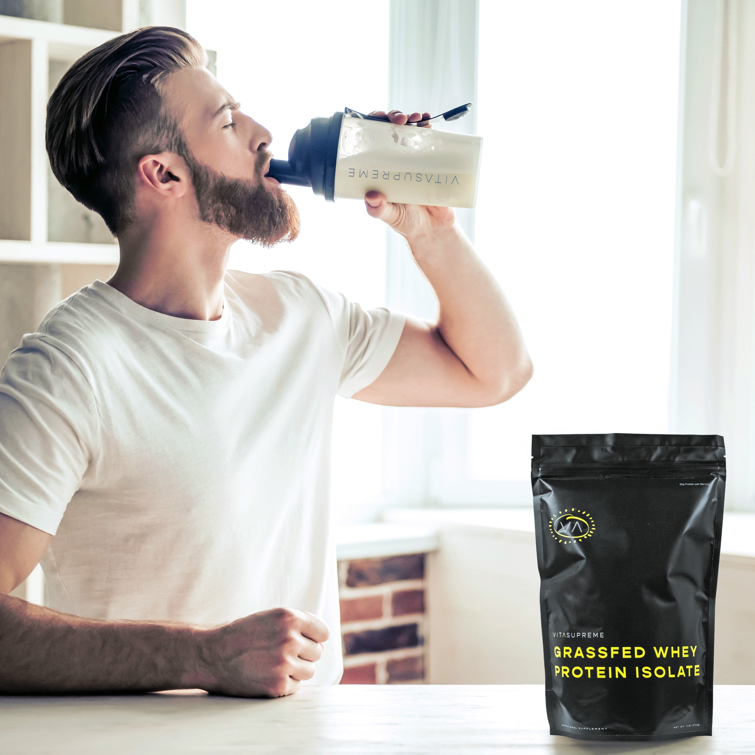 Organic Grass-Fed Whey Protein Isolate (Unflavored) — 6-Pack