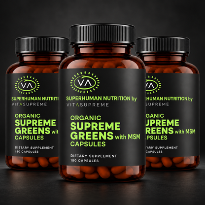 Organic Supreme Greens with MSM Capsules 3-Pack