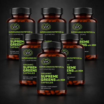 Organic Supreme Greens with MSM Capsules 6-Pack
