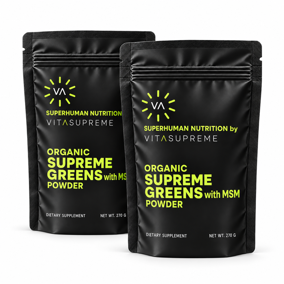 Organic Supreme Greens with MSM Powder 2-Pack