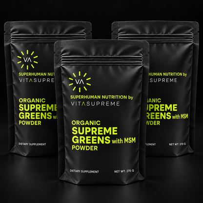 Organic Supreme Greens with MSM Powder 3-Pack