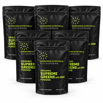 Organic Supreme Greens with MSM Powder 6-Pack