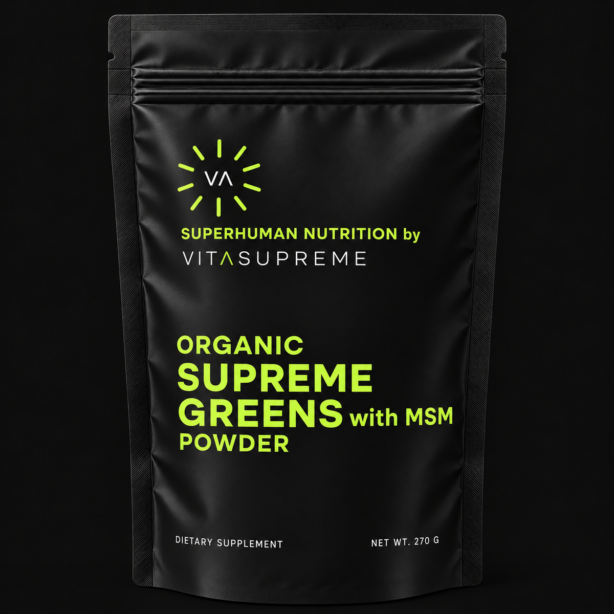 Organic Supreme Greens with MSM Powder pouch