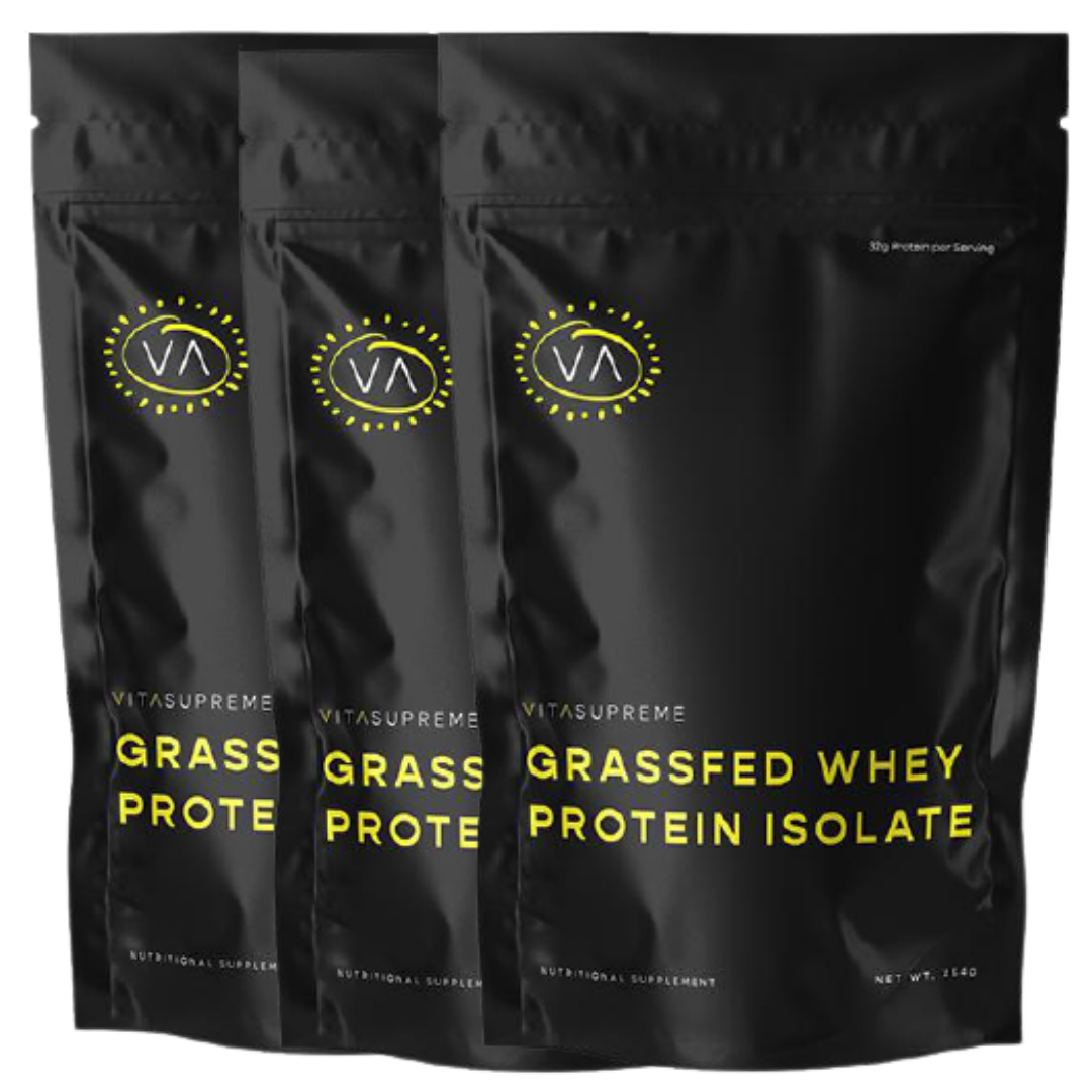 Organic Grass-Fed Whey Protein Isolate (Unflavored) — 2-Pack