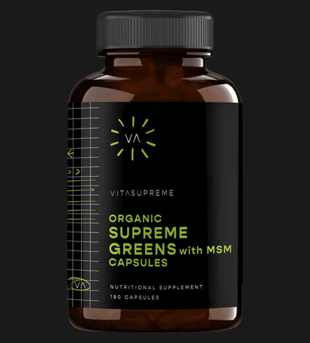 Organic Supreme Greens with MSM Capsules