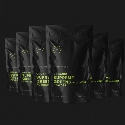 Organic Supreme Greens with MSM Powder™ — 6-Pack